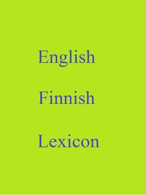 cover image of English Finnish Lexicon